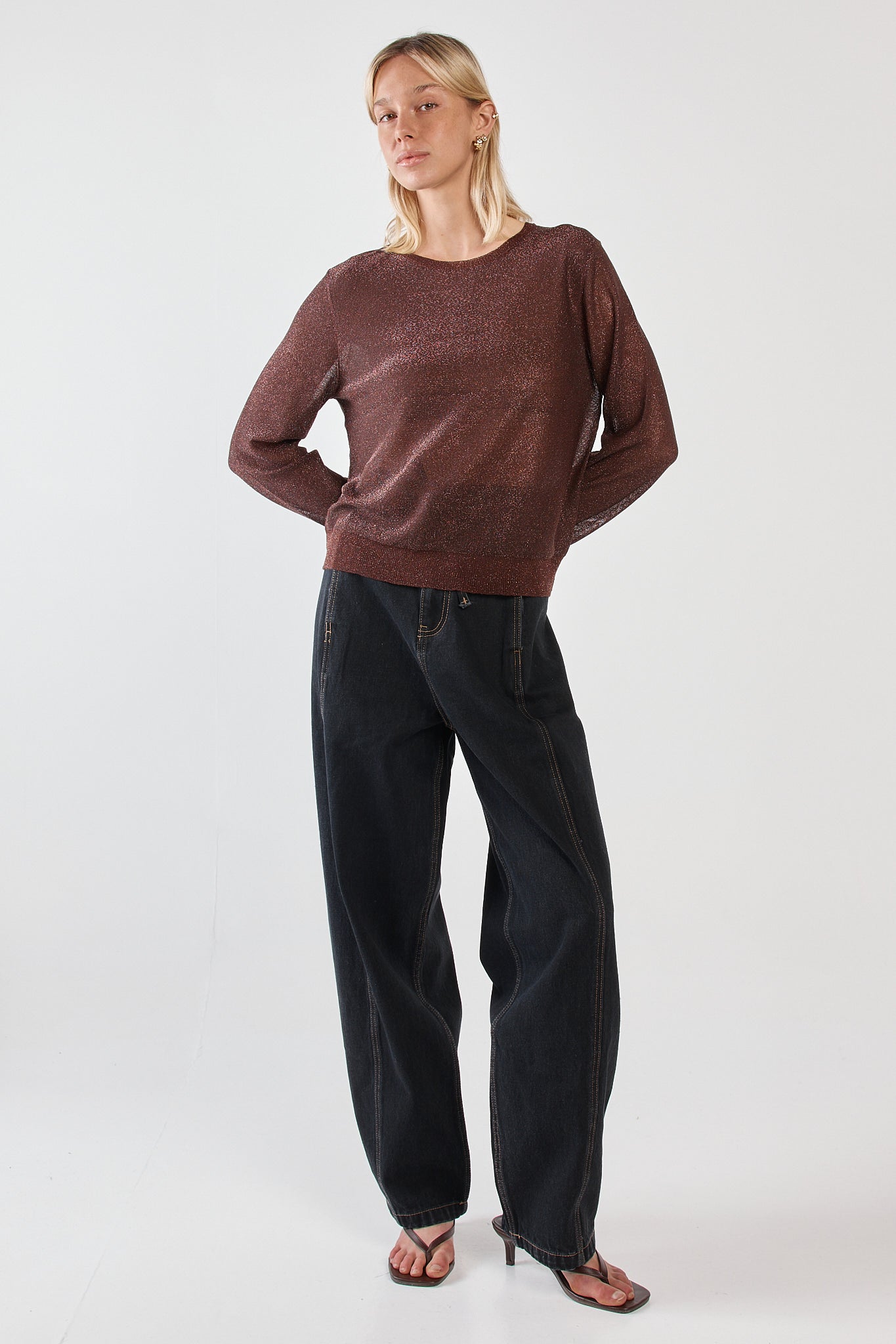 Maiken Lurex Knit Jumper