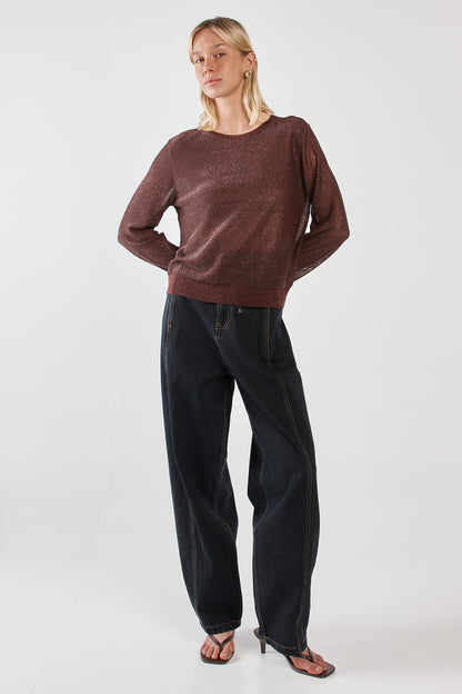 Maiken Lurex Knit Jumper