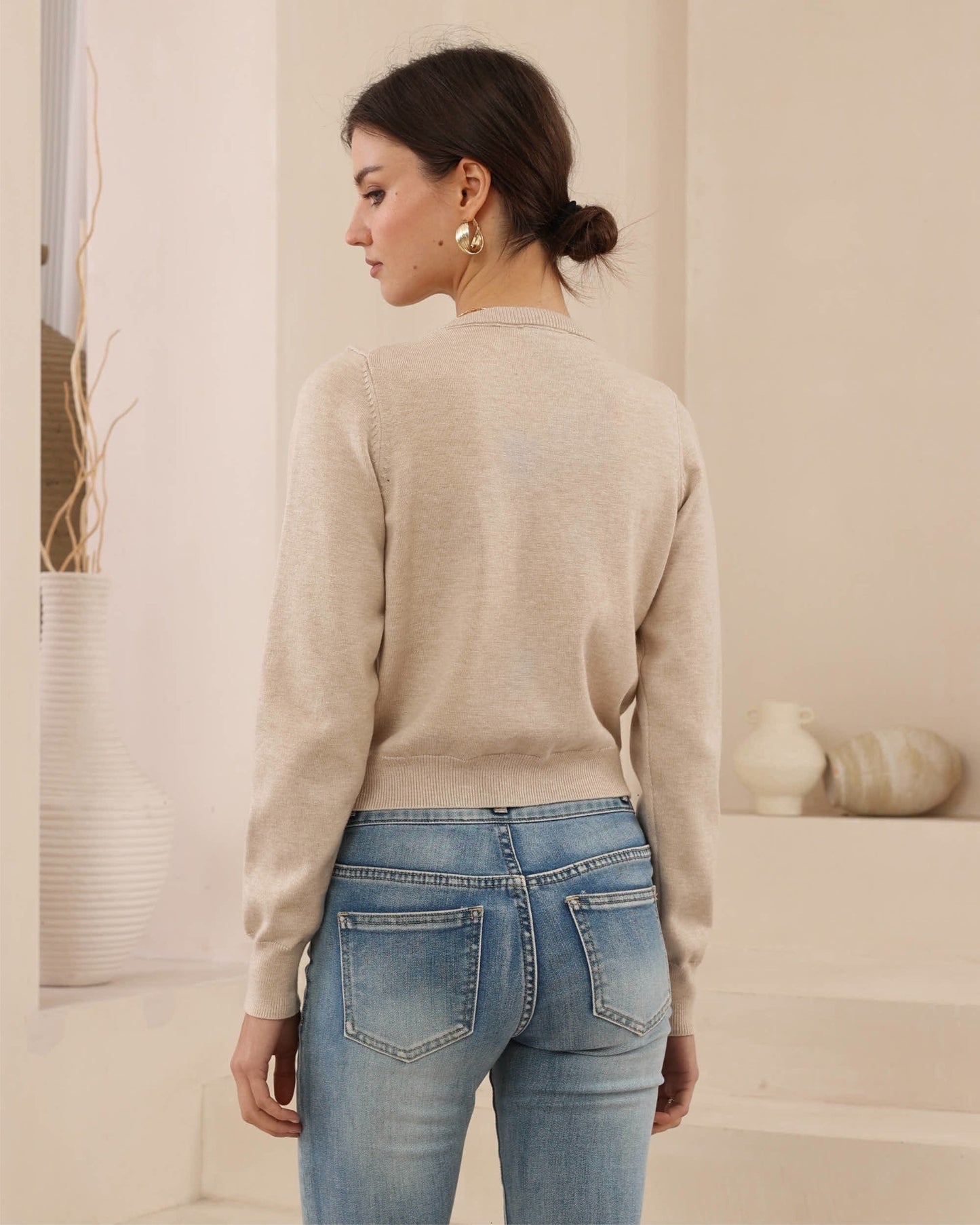 Maisey Cardigan - Beige