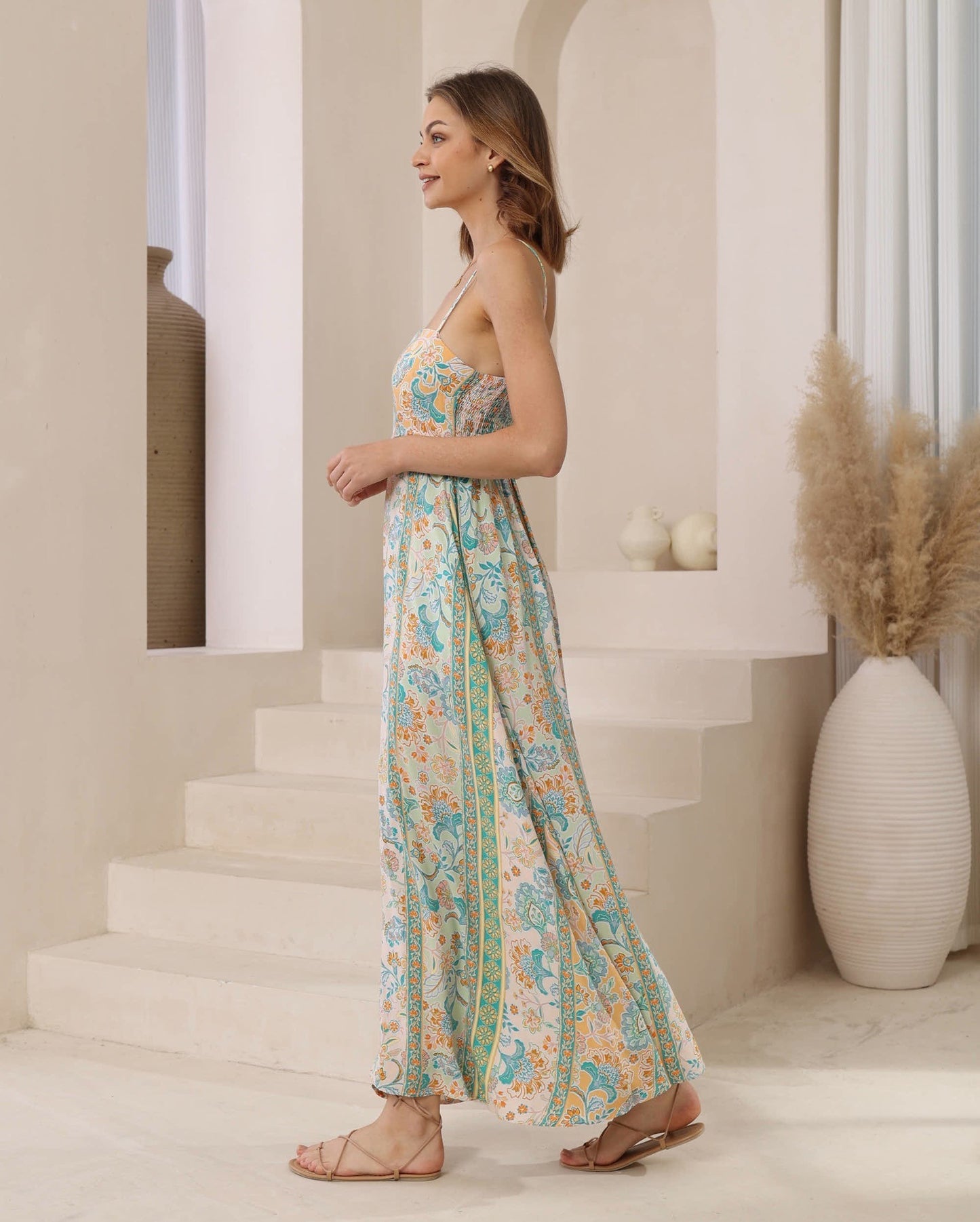 Makayla Maxi Dress - Jade Print