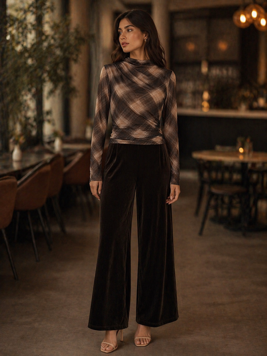 Maple Velvet Pant - Dark Chocolate