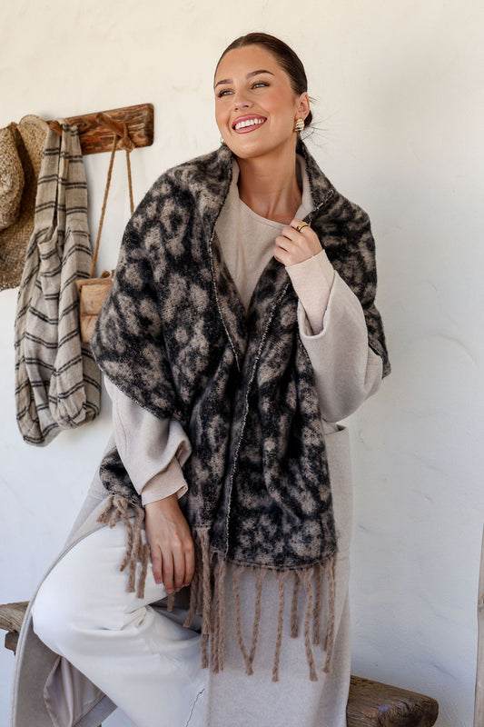 Marissa Leopard Print Scarf