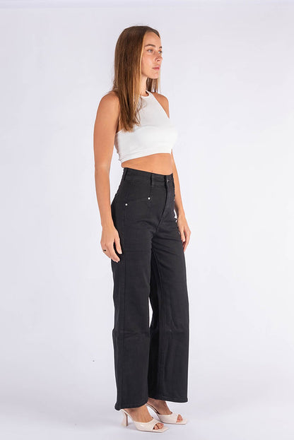 Mason Wide Leg Jean - Black