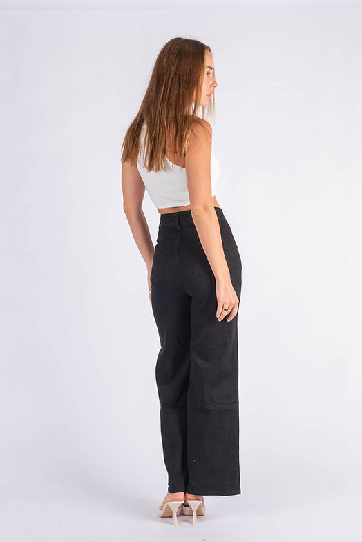 Mason Wide Leg Jean - Black