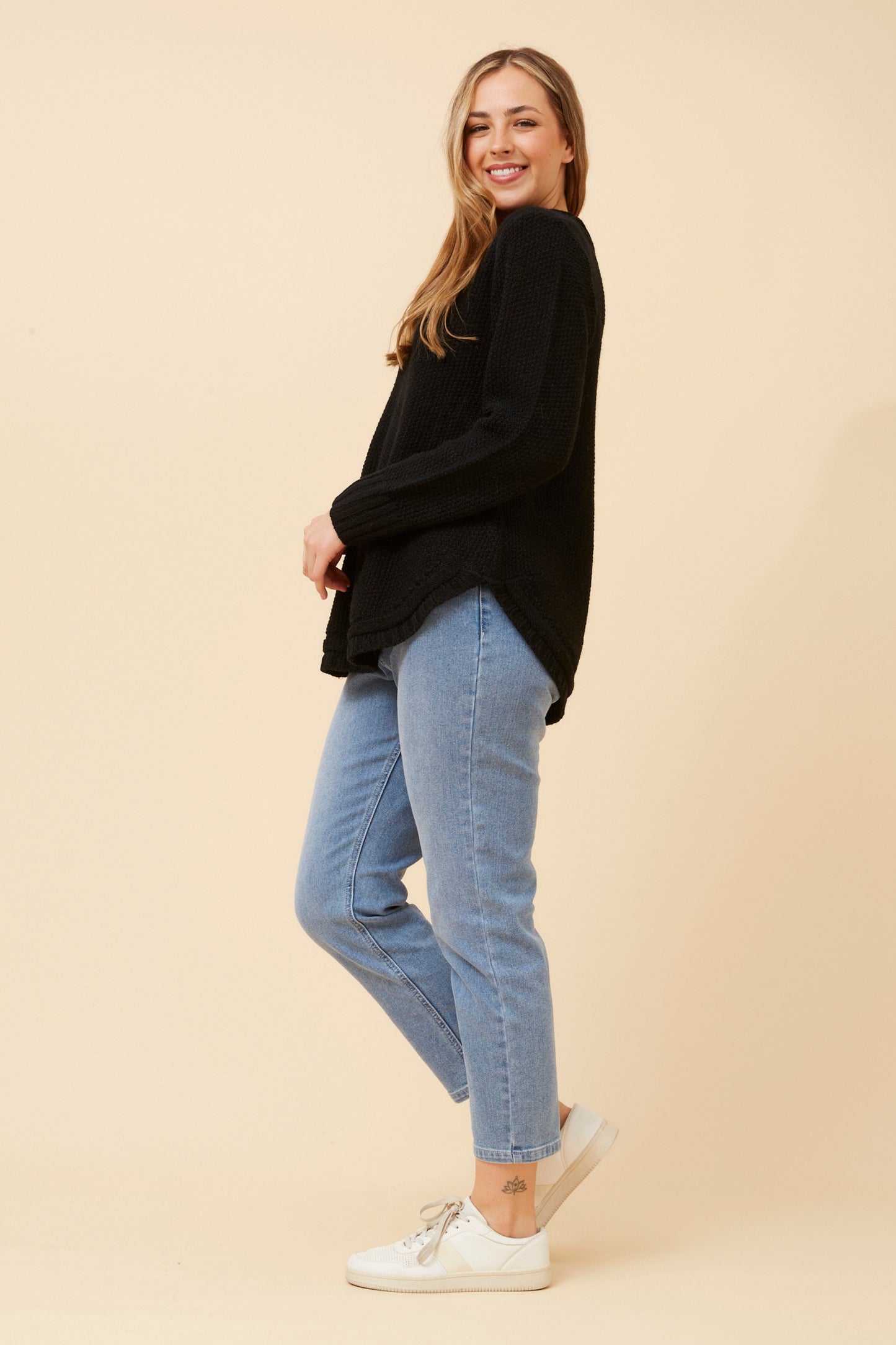 Megan Knit Jumper - Black
