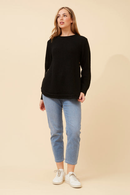 Megan Knit Jumper - Black