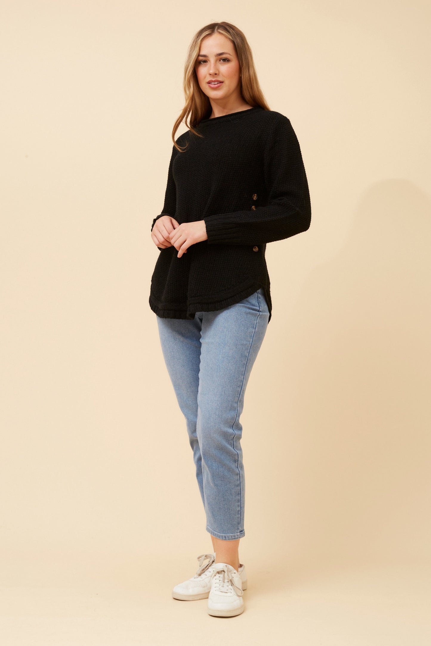 Megan Knit Jumper - Black