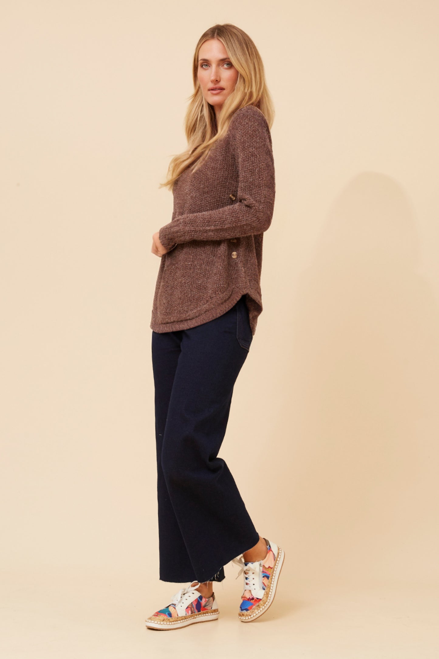 Megan Knit Jumper - Chocolate