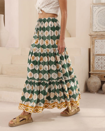 Miley Maxi Skirt - Byron Bay Print