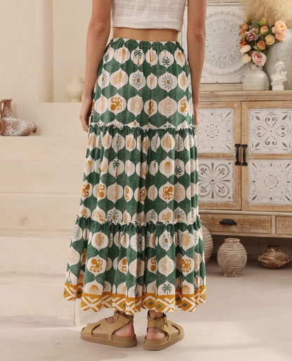 Miley Maxi Skirt - Byron Bay Print