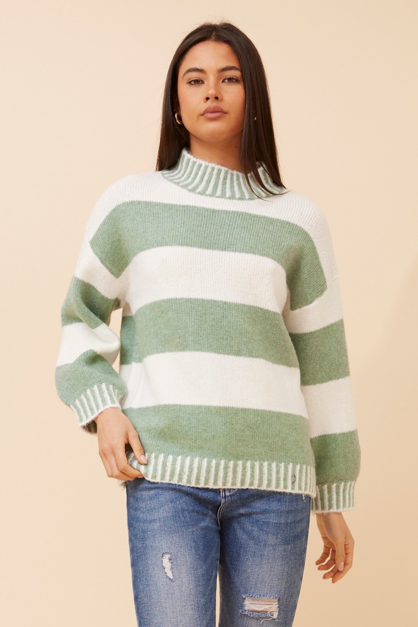 Odessa Knit Jumper - Sage