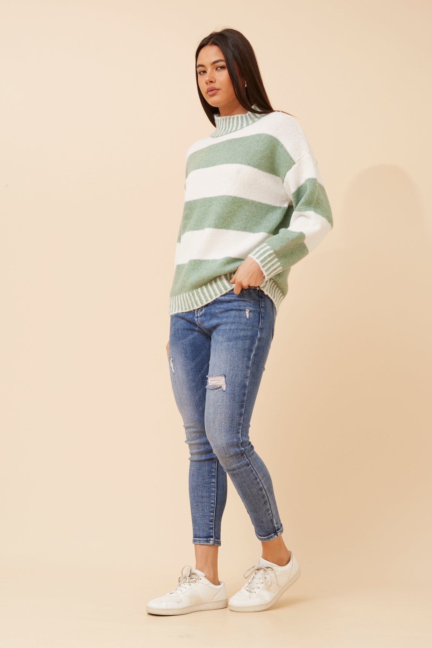 Odessa Knit Jumper - Sage
