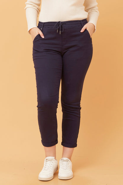 Zara Jogger Pant - Navy