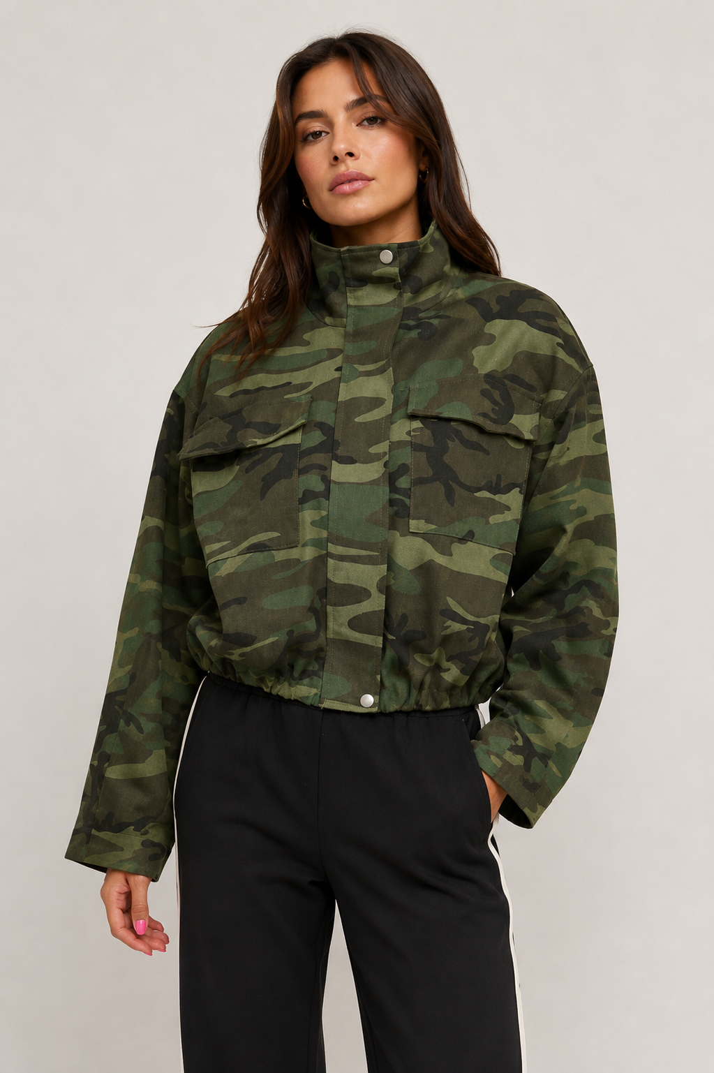 Paige Camo Bomber Jacket