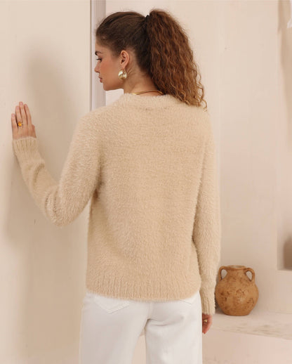 Paisley Crop Jumper - Camel