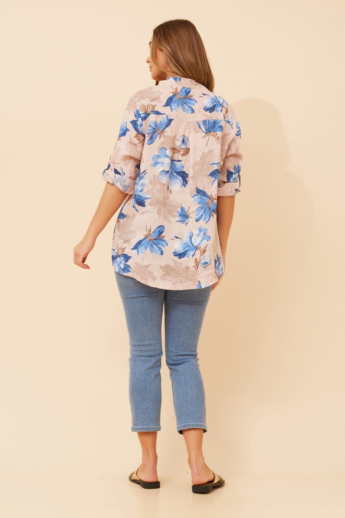 Petra Floral Linen Shirt