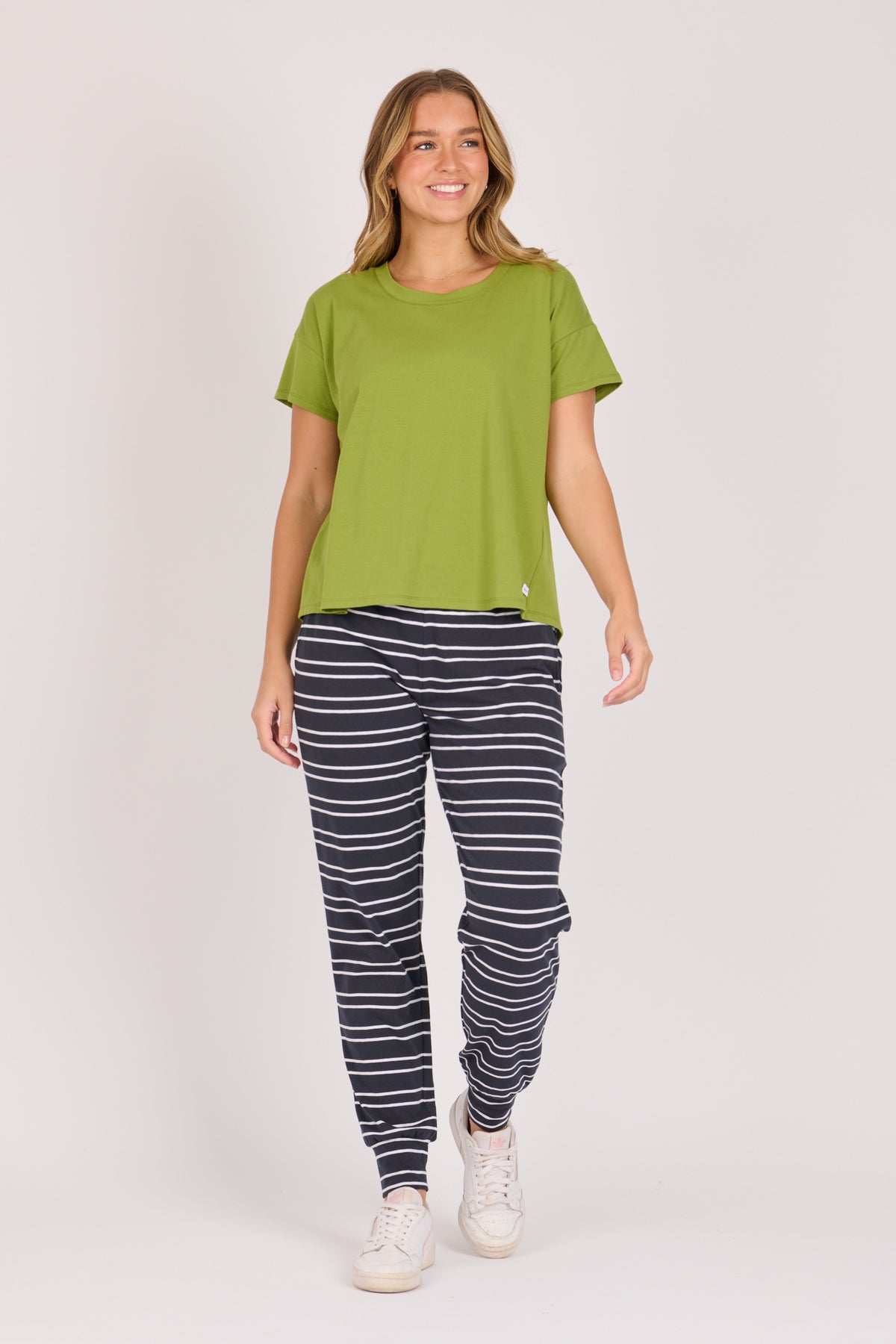 Pleat Back Tee - Green