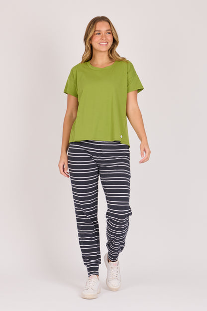 Pleat Back Tee - Green