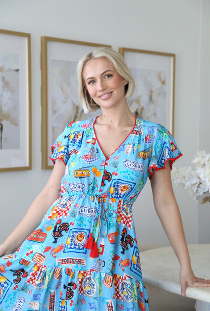 Portugal Boho Maxi Dress