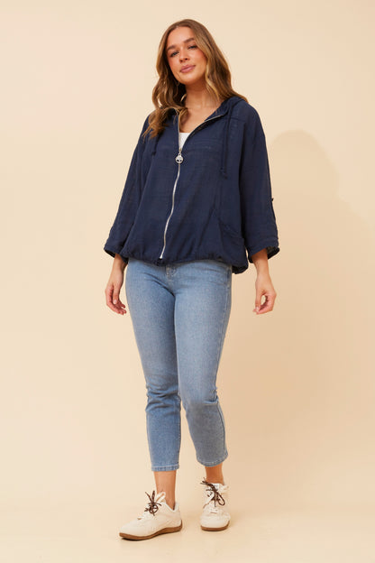 Rossi Hooded Jacket - Navy