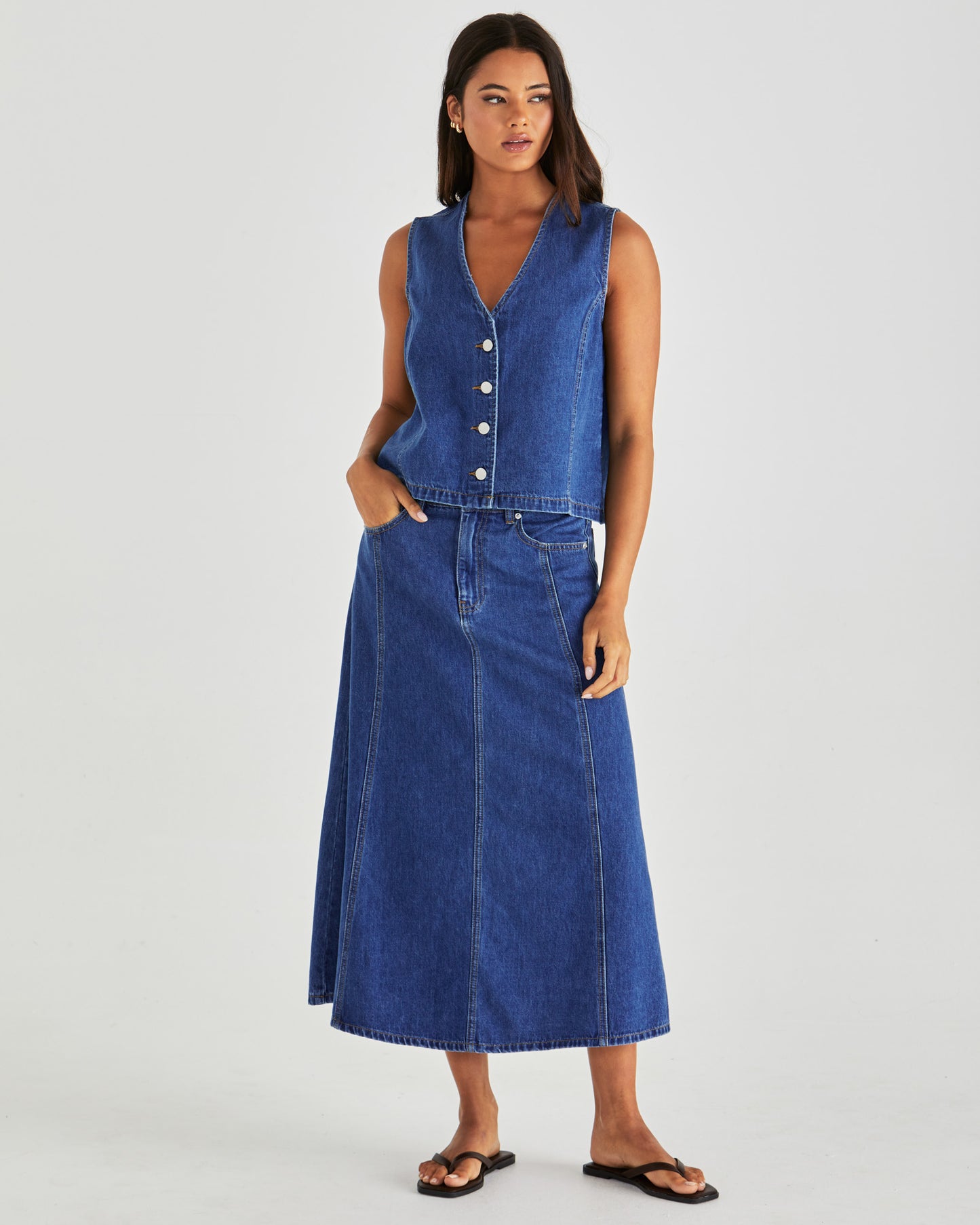 Sabine Denim Skirt