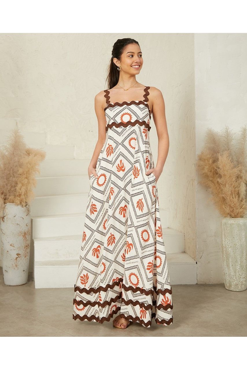 Sadie Maxi Dress - Autumn Sun Print