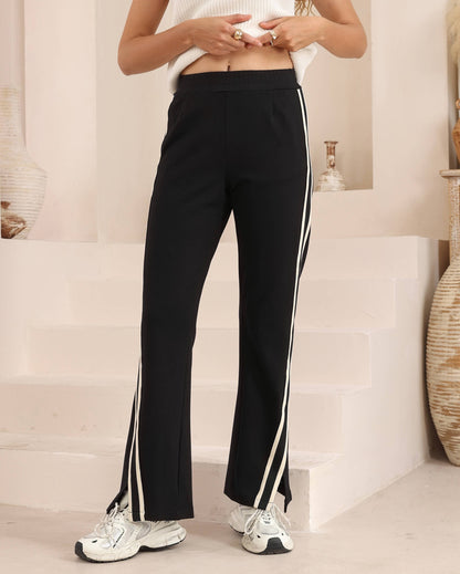 Sammy Stripe Pant - Black