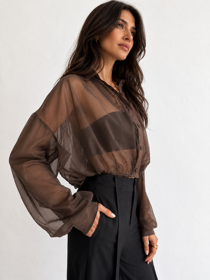 Selena Shirt - Chocolate