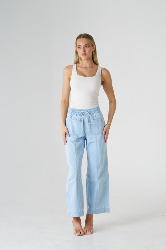 Spencer Jogger Pant - Light Blue