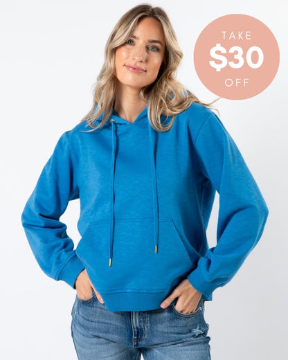 Stella & Gemma Look On The Bright Side Hoodie - Aqua