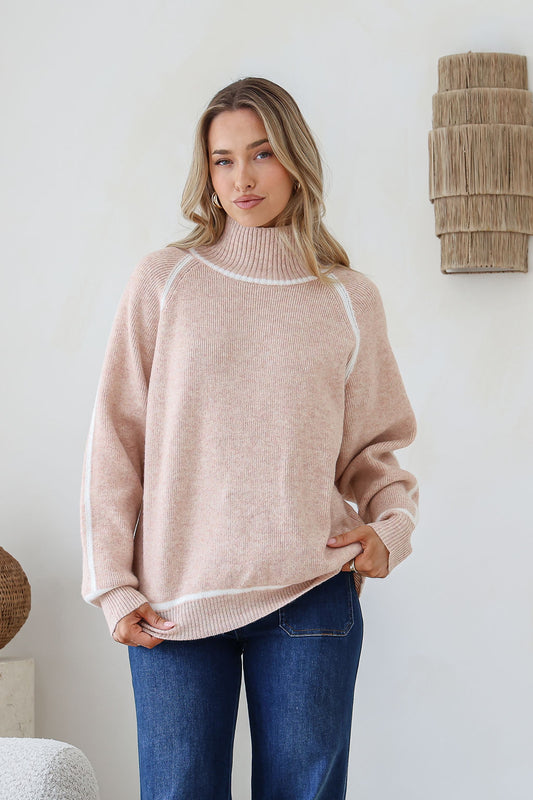 Valerie Knit Jumper - Blush