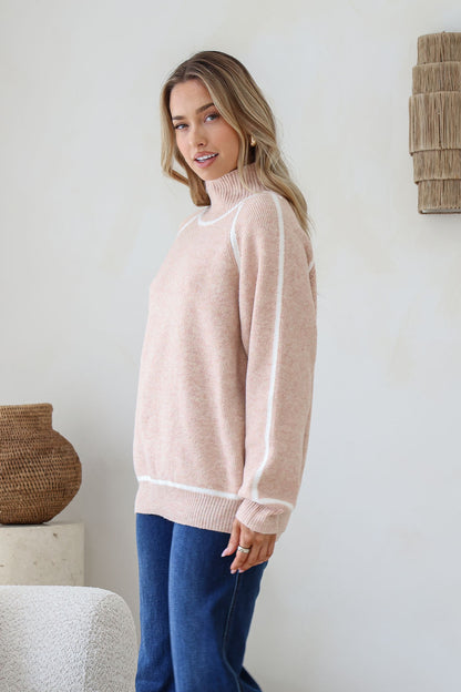 Valerie Knit Jumper - Blush
