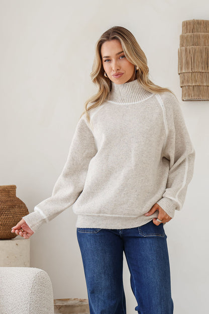 Valerie Knit Jumper - Latte