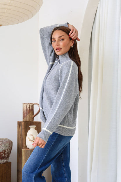 Valerie Knit Jumper - Grey