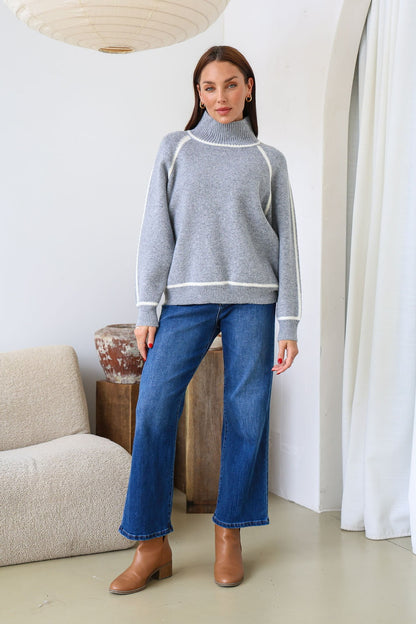 Valerie Knit Jumper - Grey