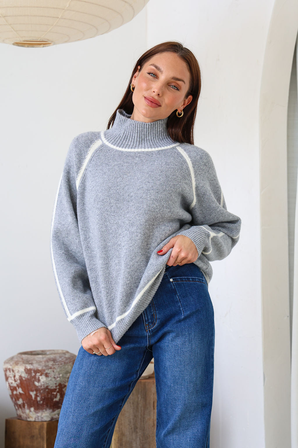 Valerie Knit Jumper - Grey