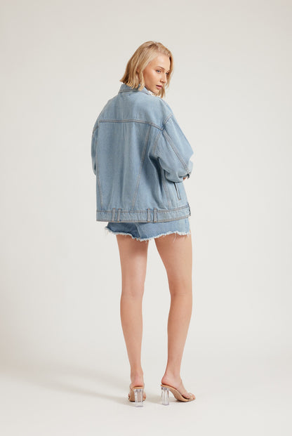 Zoya Denim Jacket - Light Blue
