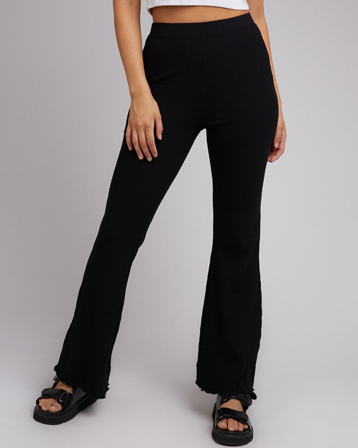 AAE Rib Flare Pant - Black