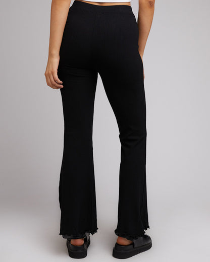 AAE Rib Flare Pant - Black