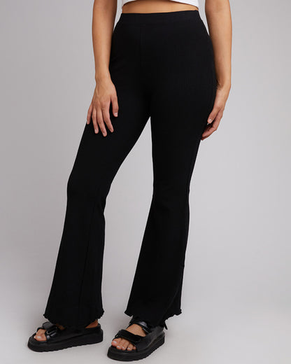 AAE Rib Flare Pant - Black