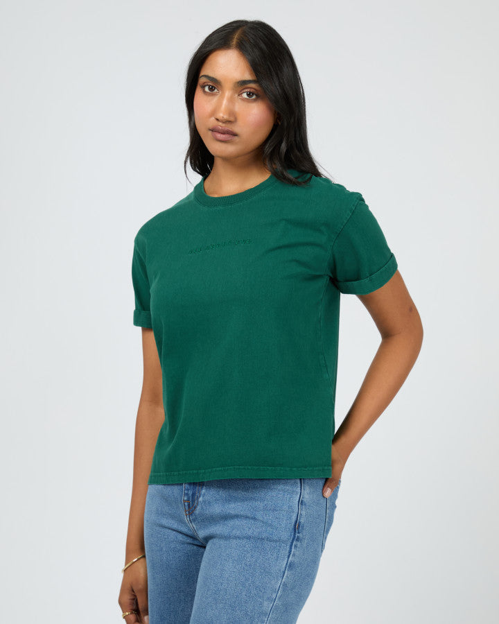 AAE.Washed Tee - Forrest Green