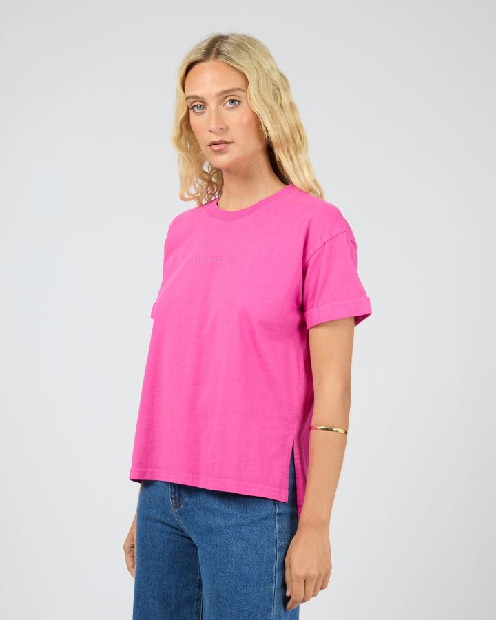 AAE.Washed Tee - Fuchsia