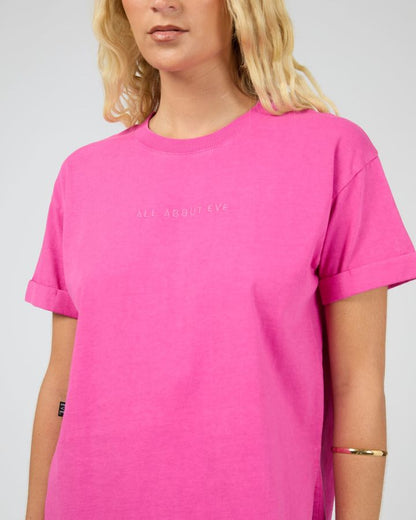 AAE.Washed Tee - Fuchsia