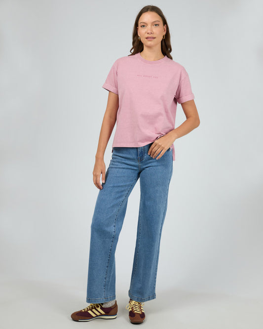 AAE.Washed Tee - Quartz Pink