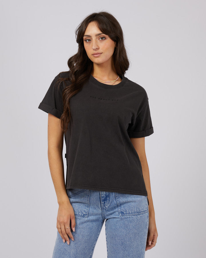 AAE.Washed Tee - Washed Black