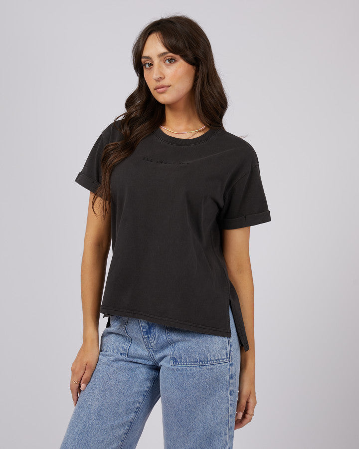 AAE.Washed Tee - Washed Black