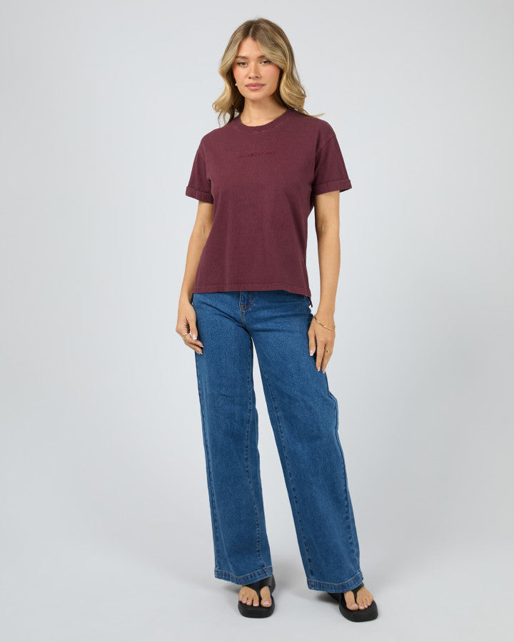 AAE.Washed Tee - Wine