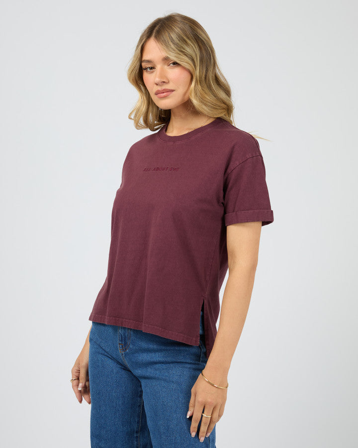 AAE.Washed Tee - Wine