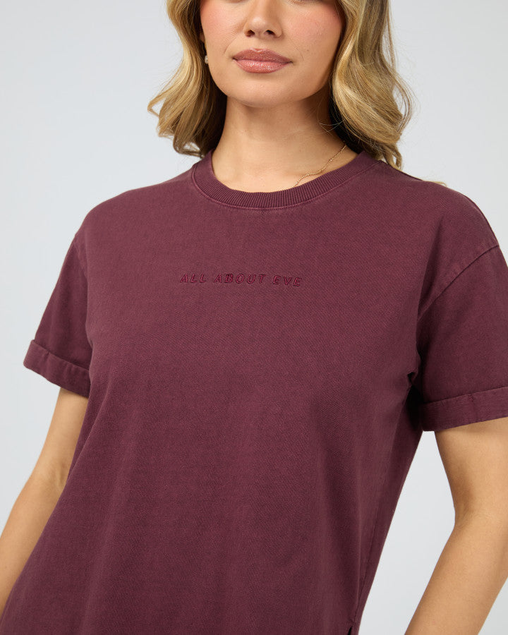 AAE.Washed Tee - Wine