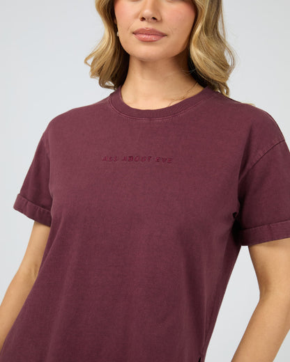 AAE.Washed Tee - Wine
